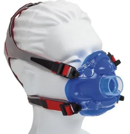 Vyaire Medical - V-982185 - Cpet Oxygen Mask Elongated Style Adult One Size Fits Most 5-point Hook And Loop Head Strap