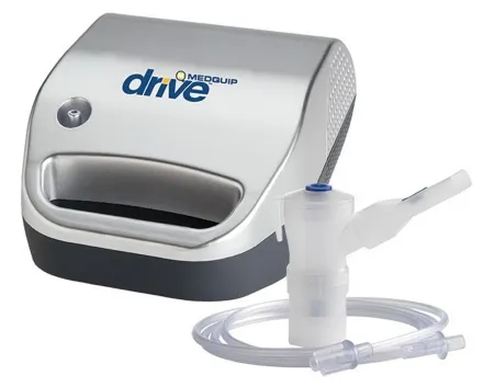 Drive Medical - Drive Medquip - MQ5800 - Drive Medquip Compressor Nebulizer System Small Volume Medication Cup Universal Mouthpiece Delivery
