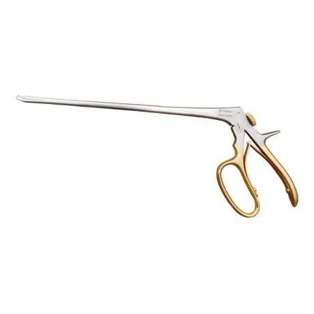 Medgyn Products - 030140 - Cervical Biopsy Forceps Medgyn Baby Tischler 216 Mm Surgical Grade Titanium Coated Stainless Steel Pistol Grip Handle With Spring Angled Up 2.3 X 4.2 Mm Bite