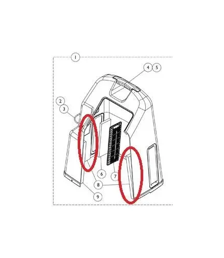 Aftermarket Group - From: 1107411 To: 1107414 - O2 Conc Foam Side Shroud