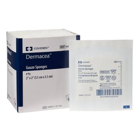 Cardinal Health - 441211 - Dermacea Gauze Sponges  8-ply Sterile 2s
