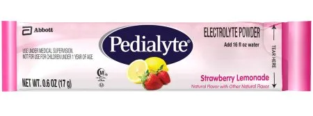 Abbott - Pedialyte Powder Packs - From: 64172 To: 64595 -  Oral Electrolyte Solution  Cherry Flavor 0.6 oz. Electrolyte