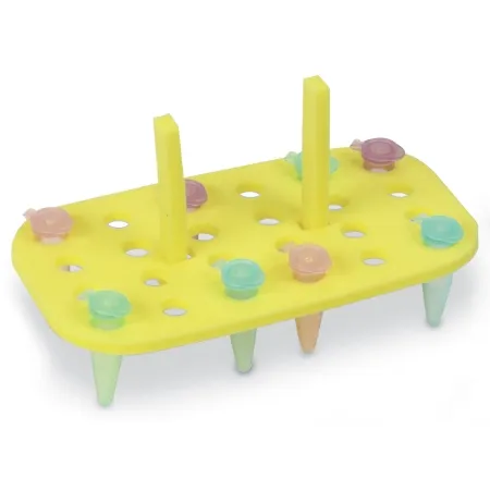Heathrow Scientific - HS2165C - Floating Tube Rack Test Tube Rack 24 Place 1.5 To 2.0 Ml Tube Size Yellow 2-3/4 X 3-1/5 X 6 Inch