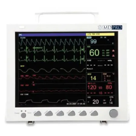 EdanUSA & MDPro - MD Pro 4000 - MDPRO4000 - Patient Monitor Md Pro 4000 Spot Check And Vital Signs Monitoring Ecg, Nibp, Pulse Rate, Respiration, Spo2, Temperature Ac Power