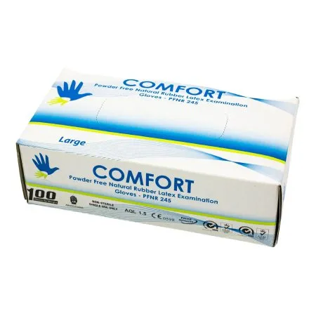 Concentric Health Alliance - Comfort - LATPFLRG - Exam Glove Comfort Large Nonsterile Latex Standard Cuff Length White Not Rated