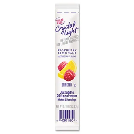 Crystal Light - CRY-00015 - On The Go, Raspberry Lemonade, 0.16 Oz Packets, 30/box