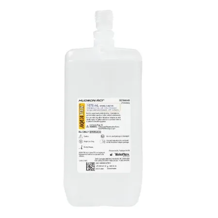 Medline - HUD04000 - AQUAPAK Aquapak Respiratory Therapy Solution Sterile Water Prefilled Nebulizer 1 070 mL