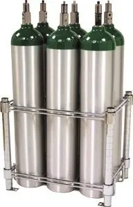Responsive Respiratory - 150-0158SC - 40 Cyl - D / E / M9 Cart - Steel Casters