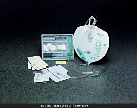 Bard - 899100 Catheter Insertion Tray  Add-a-foley Foley Without Catheter Without Balloon Without Catheter