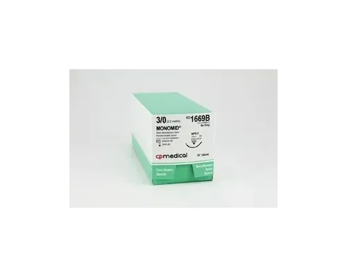 CP Medical - From: 1669B To: 1699P  Suture, 3/0, Nylon 18", PS 2, 12/bx