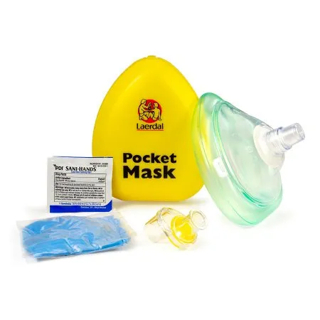 Laerdal Medical - Laerdal Pocket Mask - 82001133 - CPR Resuscitation Mask Kit Laerdal Pocket Mask