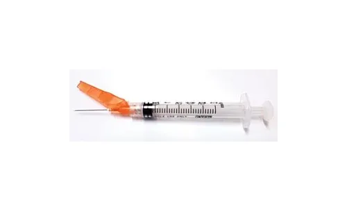 Exel - 27111 - Safety Syringe (3 mL) w/ Safety Needle (25G x 1"), 50/bx, 8 bx/cs
