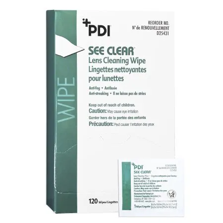 PDI - Professional Disposables - See Clear - D25431 - Professional Disposables   Lens Cleaning Wipe
