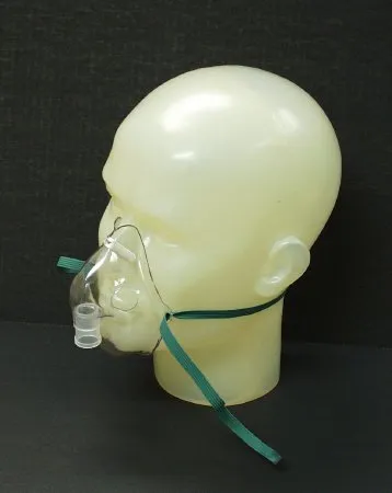 Sun Med - Salter Labs - From: 8100-0-50 To: 8150-7-50 -  Oxygen Mask  Elongated Style Adult One Size Fits Most Adjustable Head Strap
