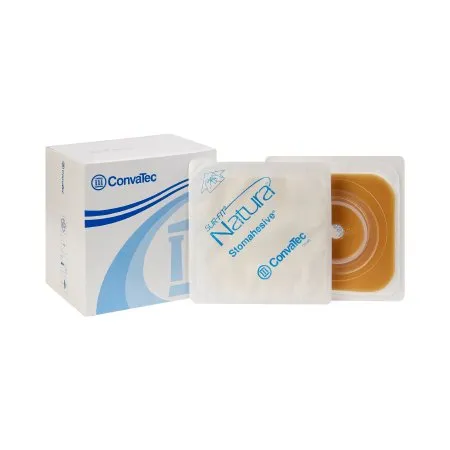 Convatec - Sur-Fit Natura - 401575 - Sur Fit Natura Ostomy Barrier Sur Fit Natura Trim to Fit  Extended Wear Stomahesive Without Tape Sur Fit Natura System Hydrocolloid 1 to 1 1/4 Inch Opening 4 X 4 Inch