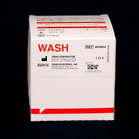 Tosoh Bioscience - AIA-Pack - 020955 - Reagent AIA-Pack Wash Concentrate Wash Concentrate For AIA 1800 Automated Immunoassay Analyzer 4 X 100 mL
