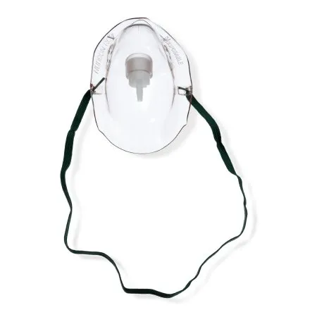 Medline - Hudson RCI - HUD1049 - Oxygen Mask Hudson Rci Elongated Style Adult One Size Fits Most Adjustable Head Strap / Nose Clip
