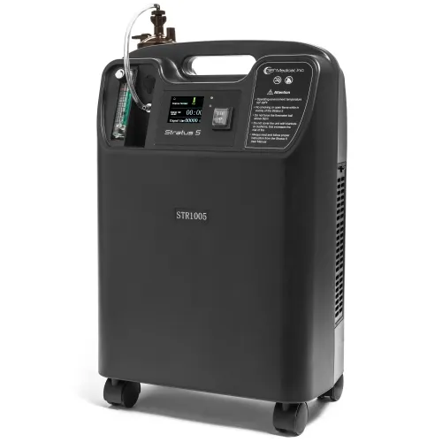 3B Medical - From: STR1005 To: STR1040 - Stratus 5,  5 LPM Stationary Oxygen Concentrator with Internal Oxygen Monitor and 3 year Standard Wa