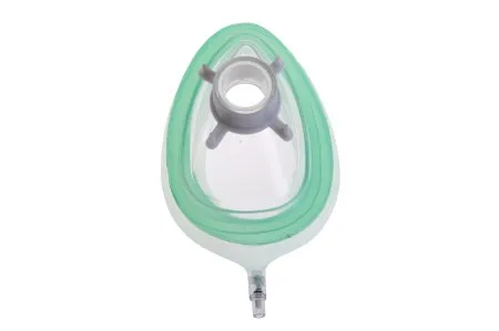 Medline - DYNJAAMASK4 - Anesthesia Mask Elongated Style Small Adult Size 4 Hook Ring