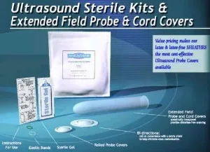 Sheathing Technologies - Sheathes - 5-30340KIT - Ultrasound Transducer Cover Kit Sheathes 3-1/2 X 12 Inch Non Latex Sterile For Use With Ultrasound Trandsucer