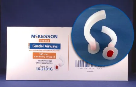 McKesson - 16-261G - Guedel Oropharyngeal Airway Mckesson 60 Mm Length
