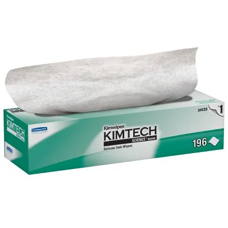 Kimberly Clark - 34133 - KimWipes Task Wipers, X-Large, 11.8" x 11.8", White, Disposable, Popup Box, 196/pk, 15 pk/cs (28 cs/plt)