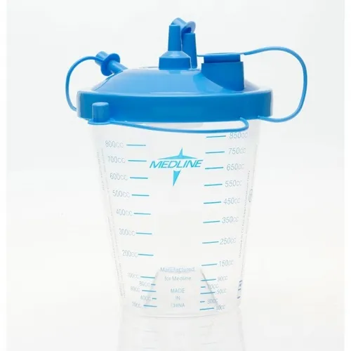 Medline - HCS7851 - Suction Canister with Float Lid & Tubing, 850 cc