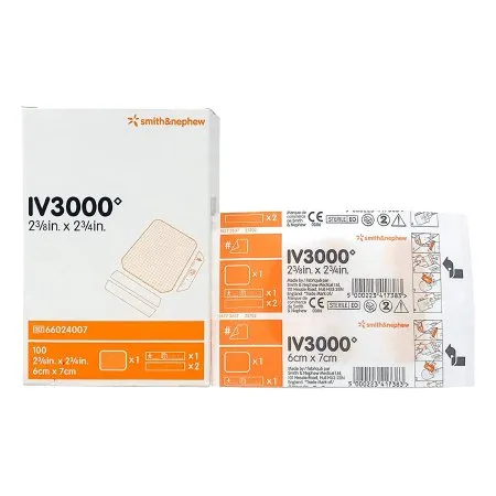 Smith & Nephew - From: 66000712 To: 66801070 IV3000I.V. Dressing IV3000  REATIC Film 3 1/2 X 4 3/4 Inch Sterile