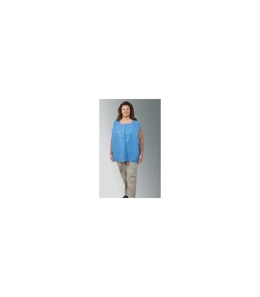 Graham Medical Products - AmpleWear - 53158 - Scrub Shirt AmpleWear Large Blue / White 1 Pocket Unisex