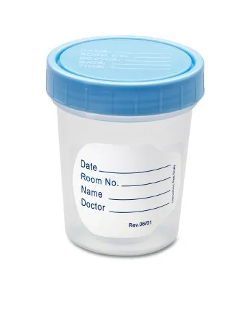Medline - DYND30351 - Specimen Container 120 mL (4 oz.) Screw Cap Patient Information OR Sterile