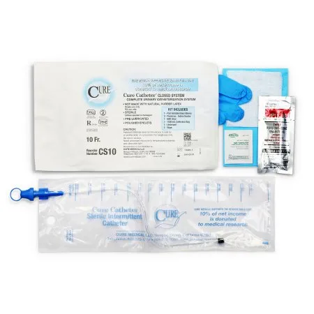 Convatec - Cs10 - Catheter Kit Closed System Single-Use 10fr Straight Tip Unisex Sterile 100-Cs -Continental Us Only-