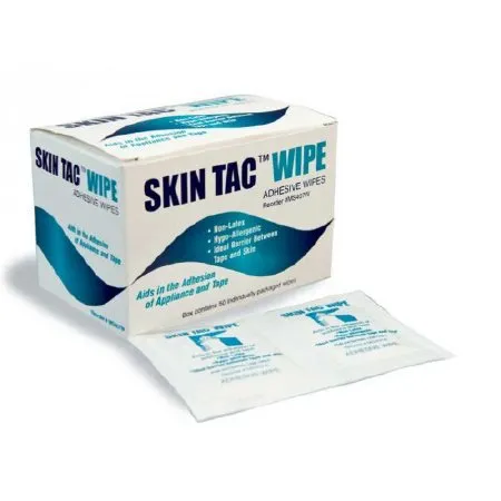 Atos Medical - Skin Tac - MS407W - Skin Barrier Wipe Skin Tac 78 to 82% Strength Isopropyl Alcohol Individual Packet NonSterile