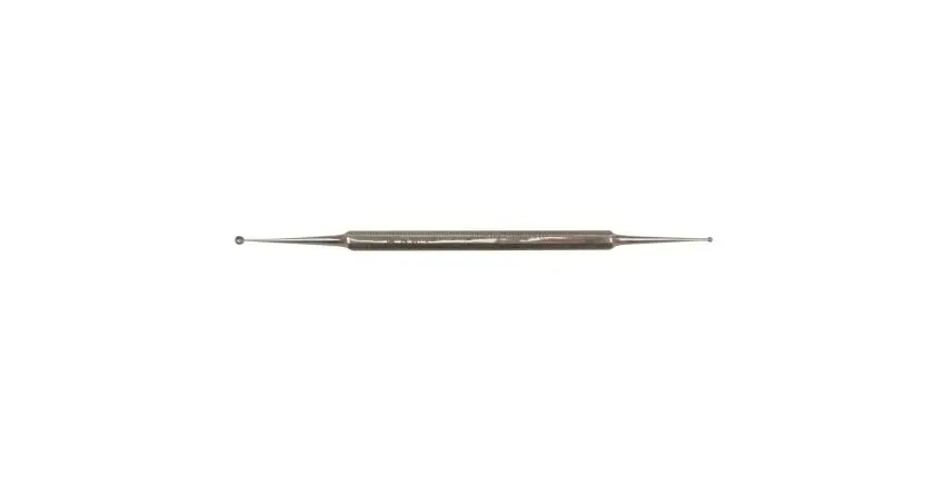 BR Surgical - BR74-50113 - Excavator Curette Br Surgical 5-1/2 Inch Length Double-ended Solid Octagon Handle 1.5 Mm Tip Straight Fenestrated Round Cup Tip