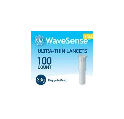 Agamatrix - Wavesense - 8000-01971 -  Lancet for Lancing Device  33 Gauge Non Safety Twist Off Cap Finger