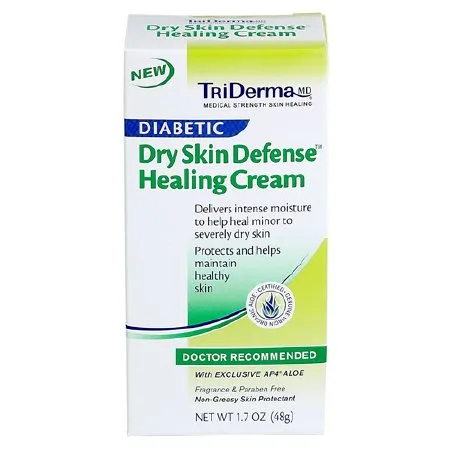 TriDerma - TriDerma MD Diabetic Dry Skin Defense - 10738066400 - Hand and Body Moisturizer TriDerma MD Diabetic Dry Skin Defense 4.2 oz. Tube Unscented Cream