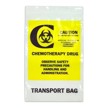 Elkay Plastics - F41215CTB - Chemo Drug Transport Bag Clear Bag LDPE 12 X 15 Inch