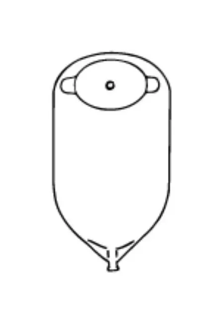 Nu-Hope - 8644-FV-C - One-piece Post-Op Cut-to-Fit Convex Adult Urinary Pouch with Flutter Valve 1-1/8" x 2" Oval, 3-1/4" x 4-5/8" OD, 11" L x 5-3/4" W, 1/2" Starter Hole, 24 oz., Adhesive Foam Pad, Odor-proof, Clear