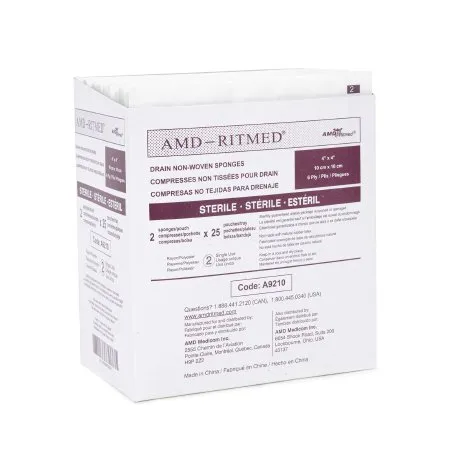 AMD Ritmed - A9210 - I.V. Sponge 4 X 4 Inch Sterile 6 Ply