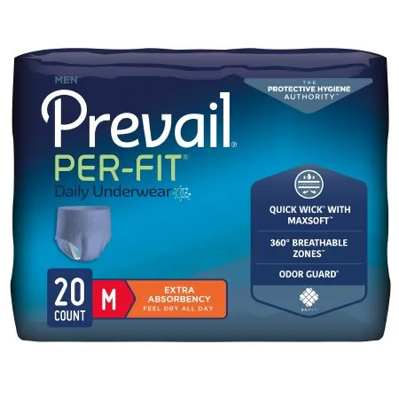 First Quality - Pfm-512 - Prevail Per-Fit Protective Underwear For Men, Medium Fits 34" - 46"