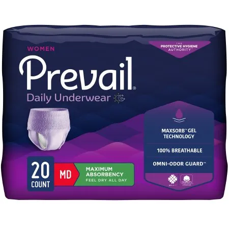 First Quality - Pwc-512/1 - Prevail Underwear For Women, Small/Medium 28" - 40" Waist