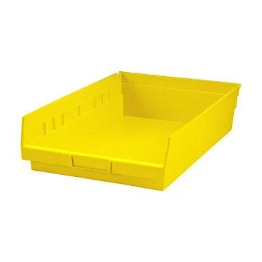 Health Care Logistics - 1456Y - Shelf Bin Yellow Plastic 4 X 11-1/8 X 17-7/8 Inch