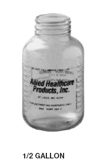 Allied Healthcare - Gomco - 01-90-3693 - Suction Collection Bottle Kit Gomco 1893 Ml Snap-on Lid