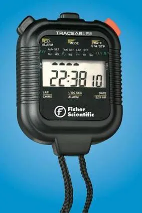 Fisher Scientific - Traceable - 146497 - Digital Stopwatch Handheld, Chronograph Traceable 24 Hours Lcd Display