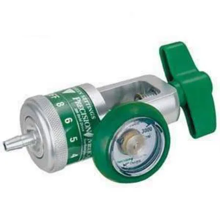 Precision Medical - Easy Dial Reg - From: 168708D To: 168715D -   Oxygen Regulator Adjustable 0 15 LPM Barb Outlet CGA 870