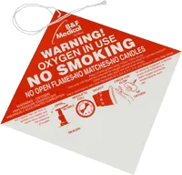 Allied Healthcare - B & F - 66099 - No smoking warning sign (caution oxygen). Sold 100 per package.