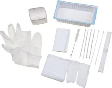 Amsino International - AS861 - Tracheostomy Care Tray Contains: 2-Compartment Tray