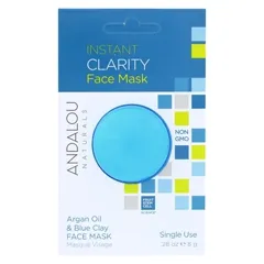 Andalou Naturals - KHFM00276870 - Instant Clarity Face Mask Argan Oil & Blue Clay