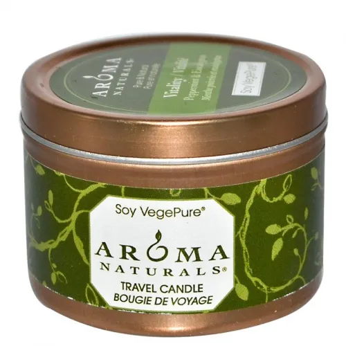 Aroma Naturals - From: 216416 To: 216423 - Soy VegePure Candles Serenity To Go Tins 15 hours burn time