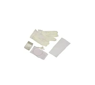 Amsino - AS385 - Catheter Kit, 14FR, Pop-Up Solution Cup & 1 pr of Vinyl Gloves, 50/cs (70 cs/plt)