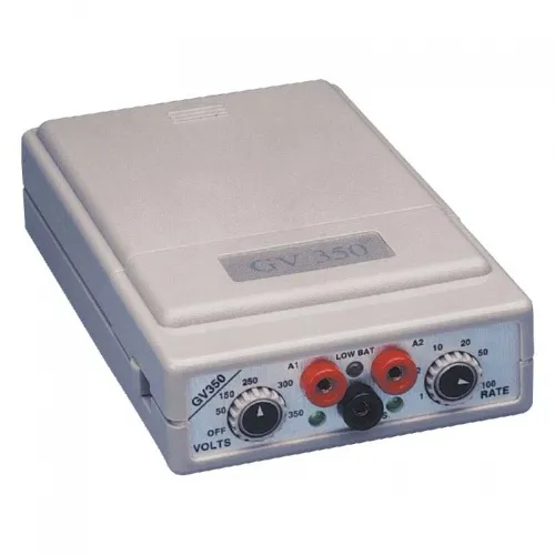 Biomedical Life Systems - GV 350 - GV350 - Galvanic HI Volt PL Stimula, 4-1/2" x 2-3/4" x 1-1/2", 0 to 350V Two Active and One Dispersive Outputs, Adjustable Pulse Rate